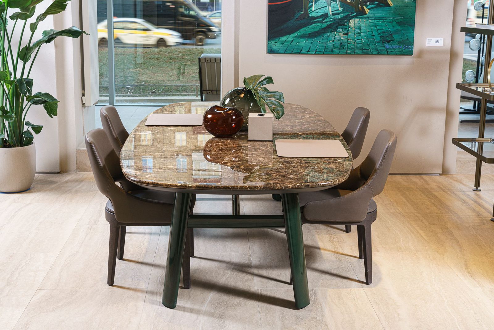 Molteni&C Стол Old Ford 292 Emperador dark от Molteni & C — в интерьере