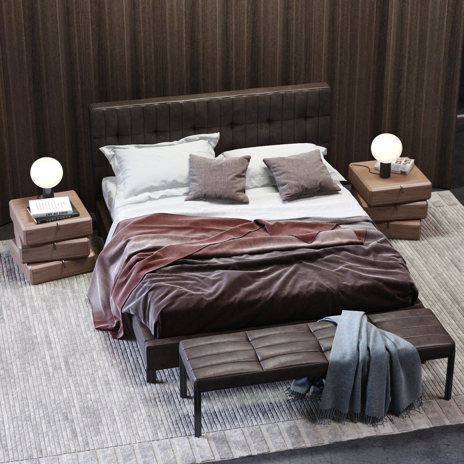 Molteni&C Банкетка Anton Unique от Molteni & C — в интерьере