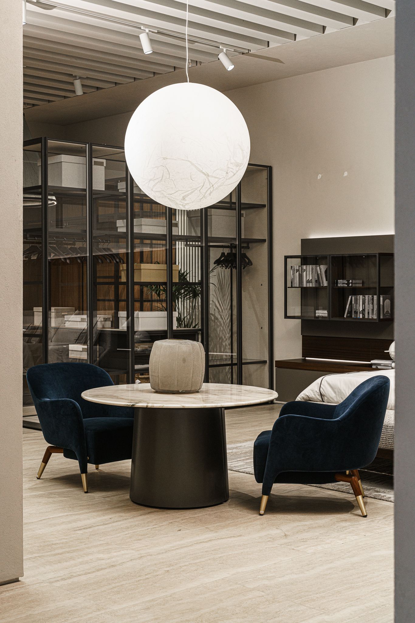 Molteni&C Lounge столик Mateo 120 Calacatta от Molteni & C — в интерьере