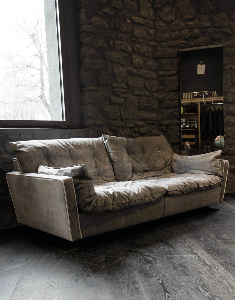 Baxter Двухместный диван Sorrento Kashmir Miel от Baxter — в интерьере