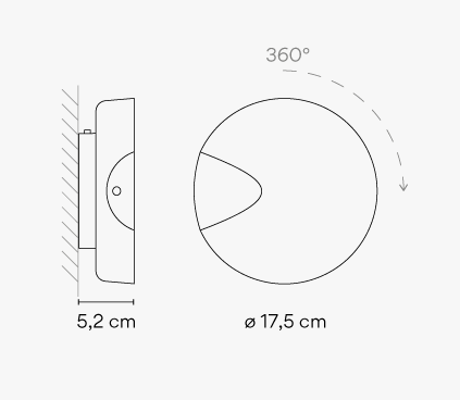 Vibia Бра Dots 4662 Off White от Vibia
