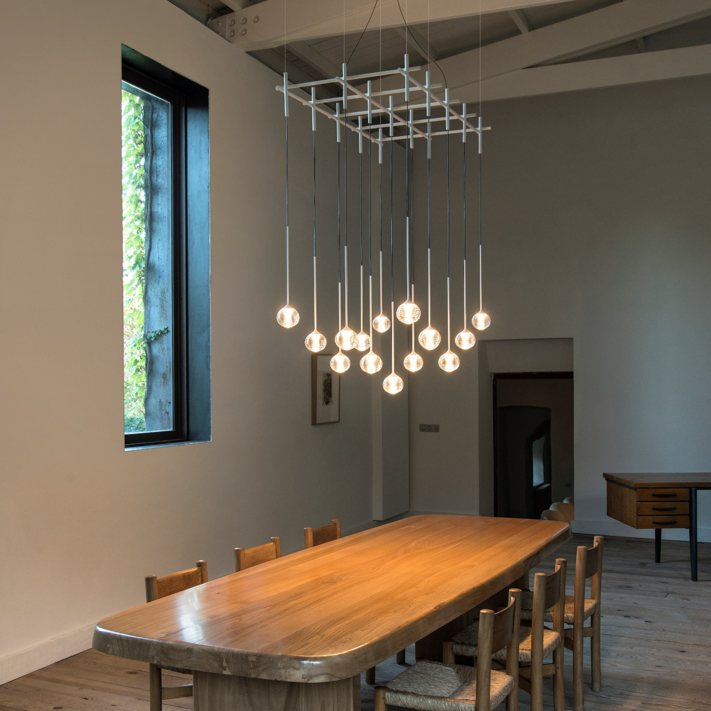 Vibia Подвесной светильник Algorithm 0870 Graphite от Vibia — в интерьере