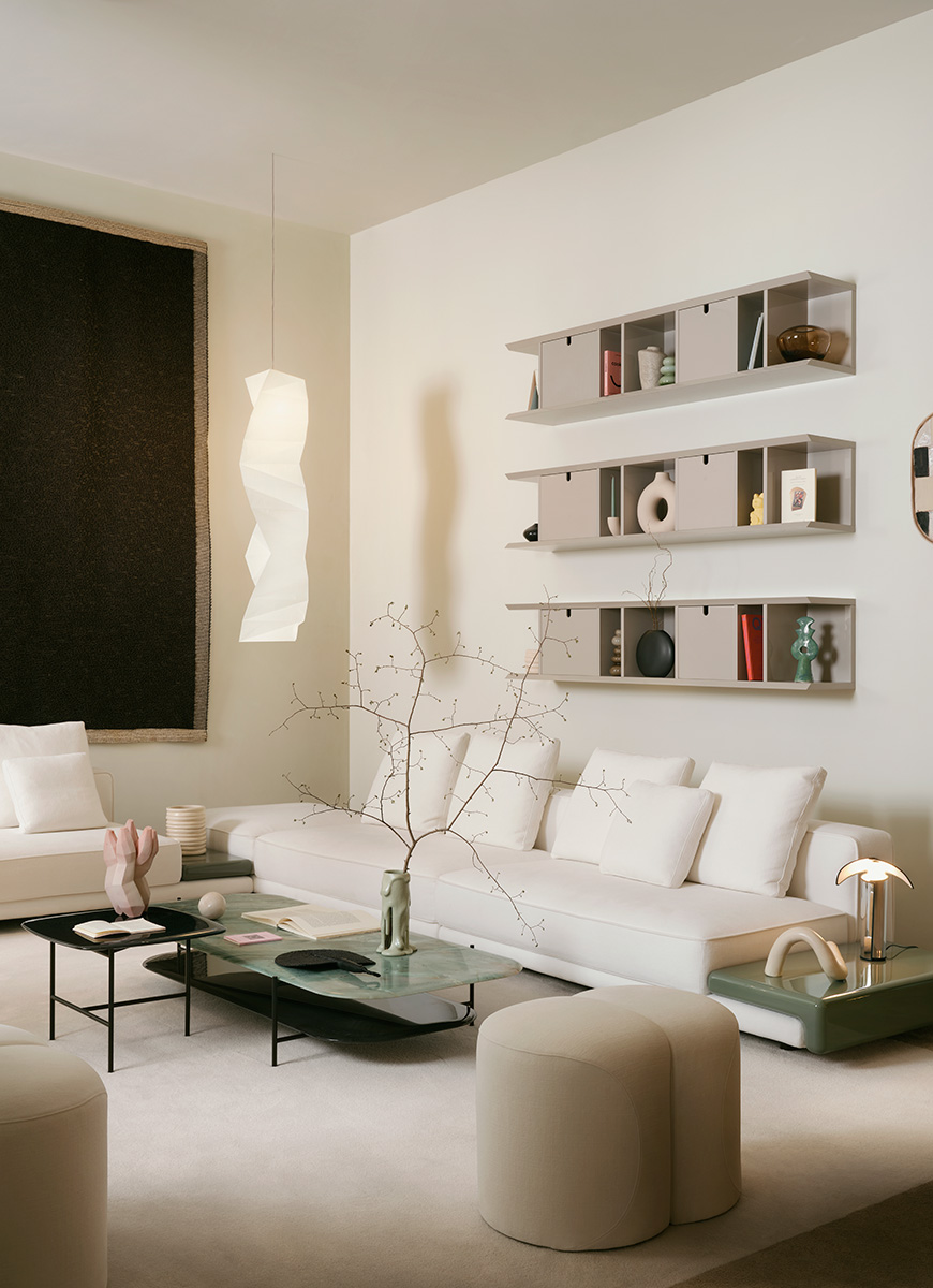 Meridiani Пуф Baco от Meridiani — в интерьере