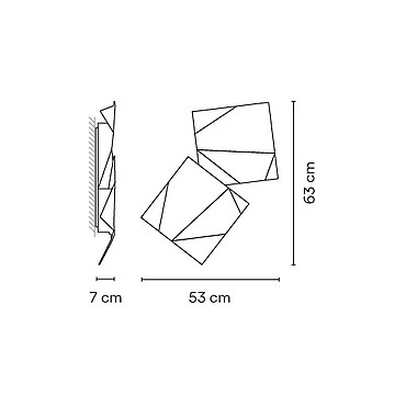 Vibia Бра Origami 4504 White от Vibia