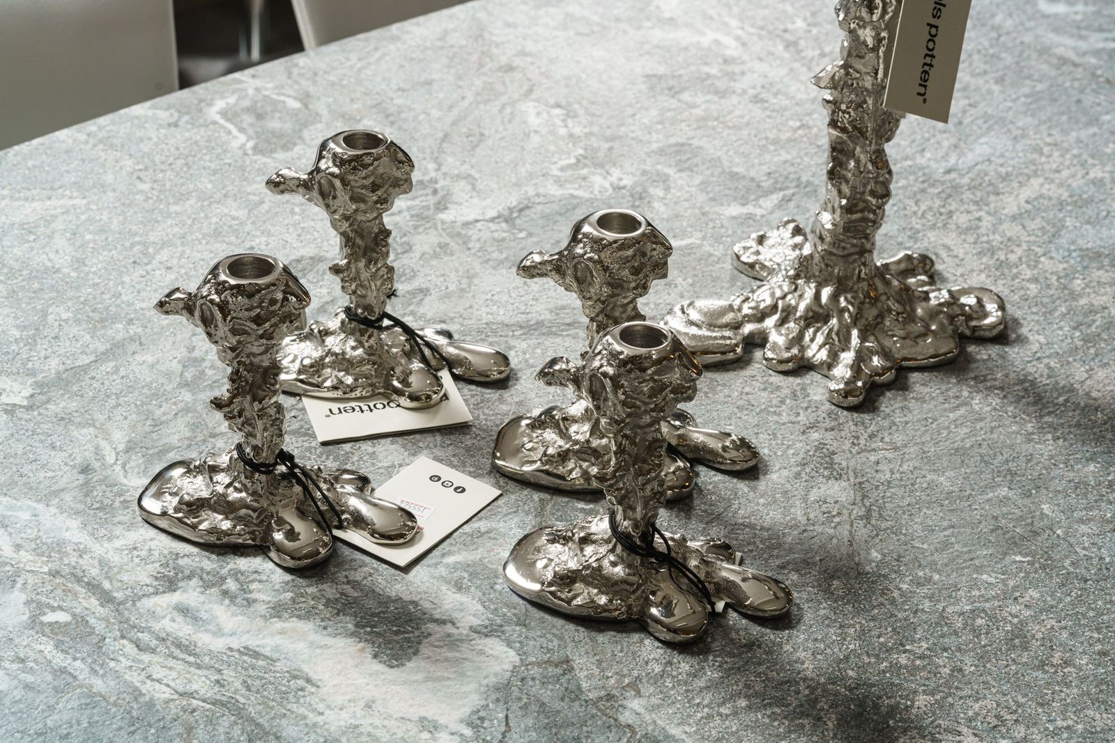 Polspotten Подсвечник Drip Silver S от Polspotten — в интерьере