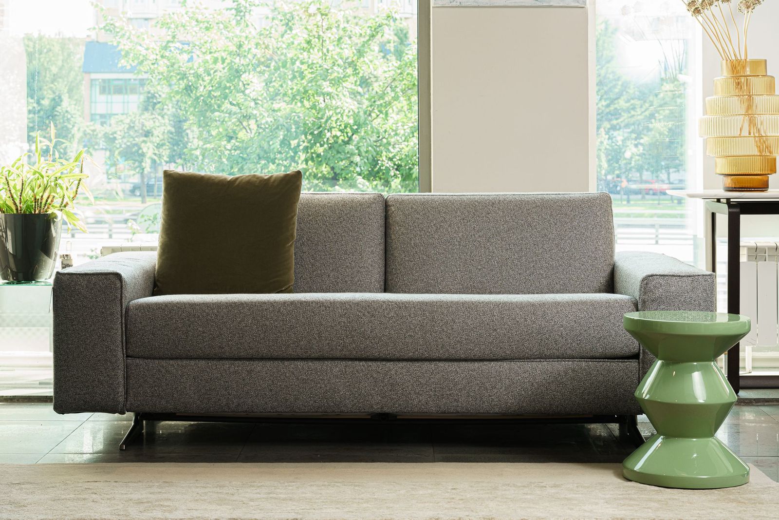 Polspotten Табурет Zig Zag Olive Green от Polspotten — в интерьере