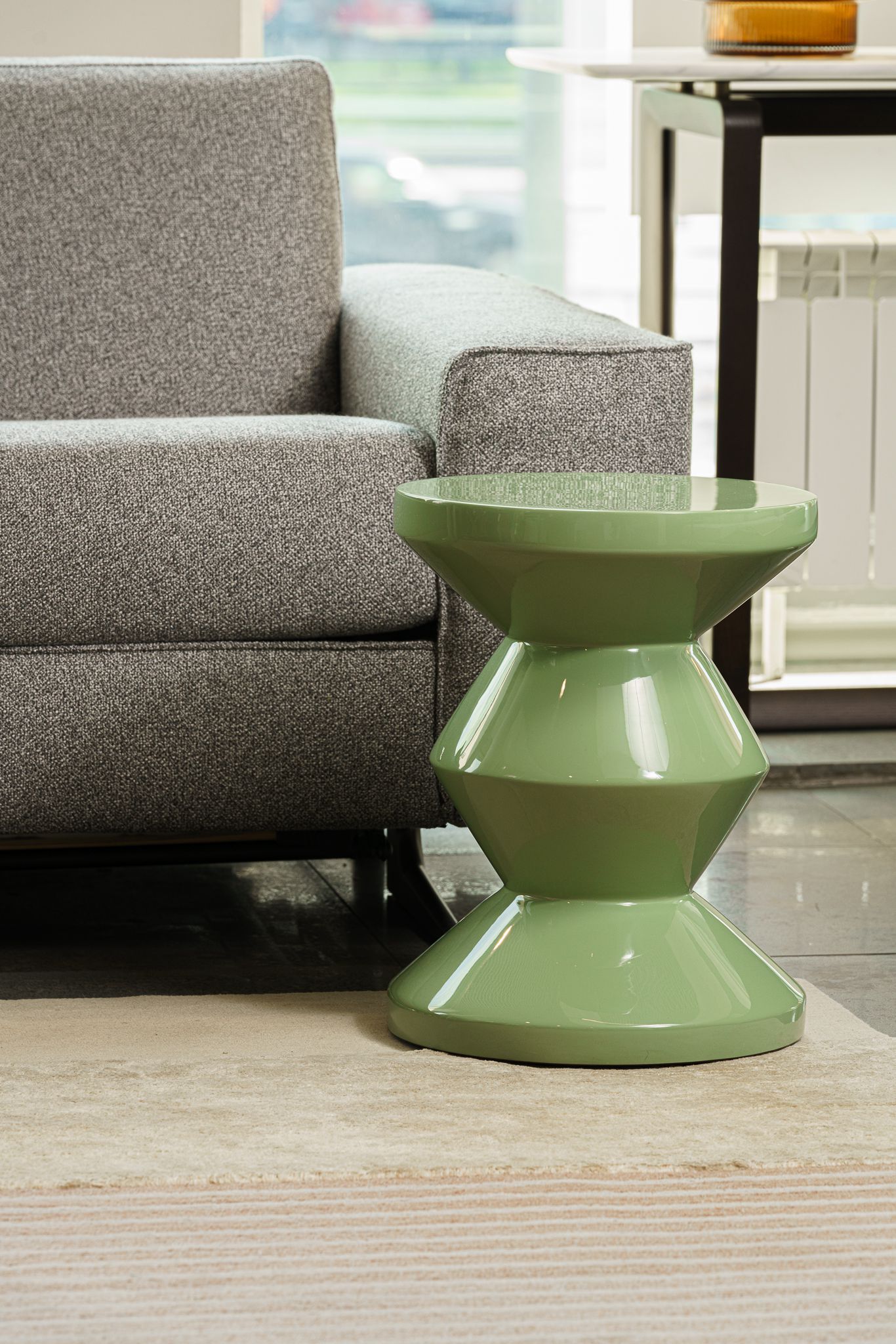 Polspotten Табурет Zig Zag Olive Green от Polspotten — в интерьере