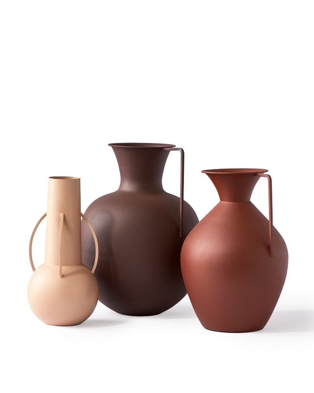 Polspotten Сет из 3 ваз Roman Cognac от Polspotten