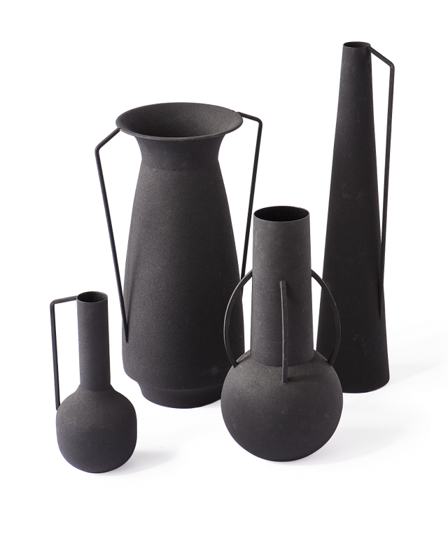 Polspotten Сет из 4 ваз Roman Black от Polspotten