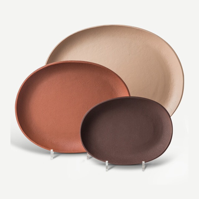 Polspotten Сет из 3 тарелок Greek Trays Brown от Polspotten