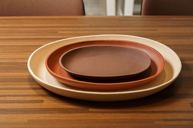 Polspotten Сет из 3 тарелок Greek Trays Brown от Polspotten — в интерьере