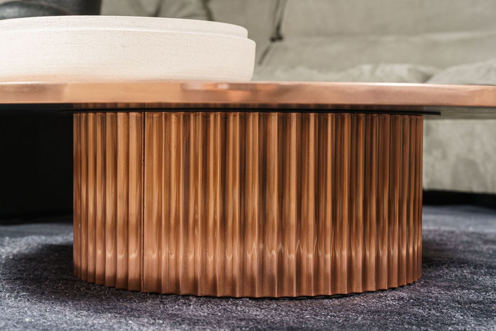 Baxter Журнальный столик Allure 110 Copper от Baxter — в интерьере