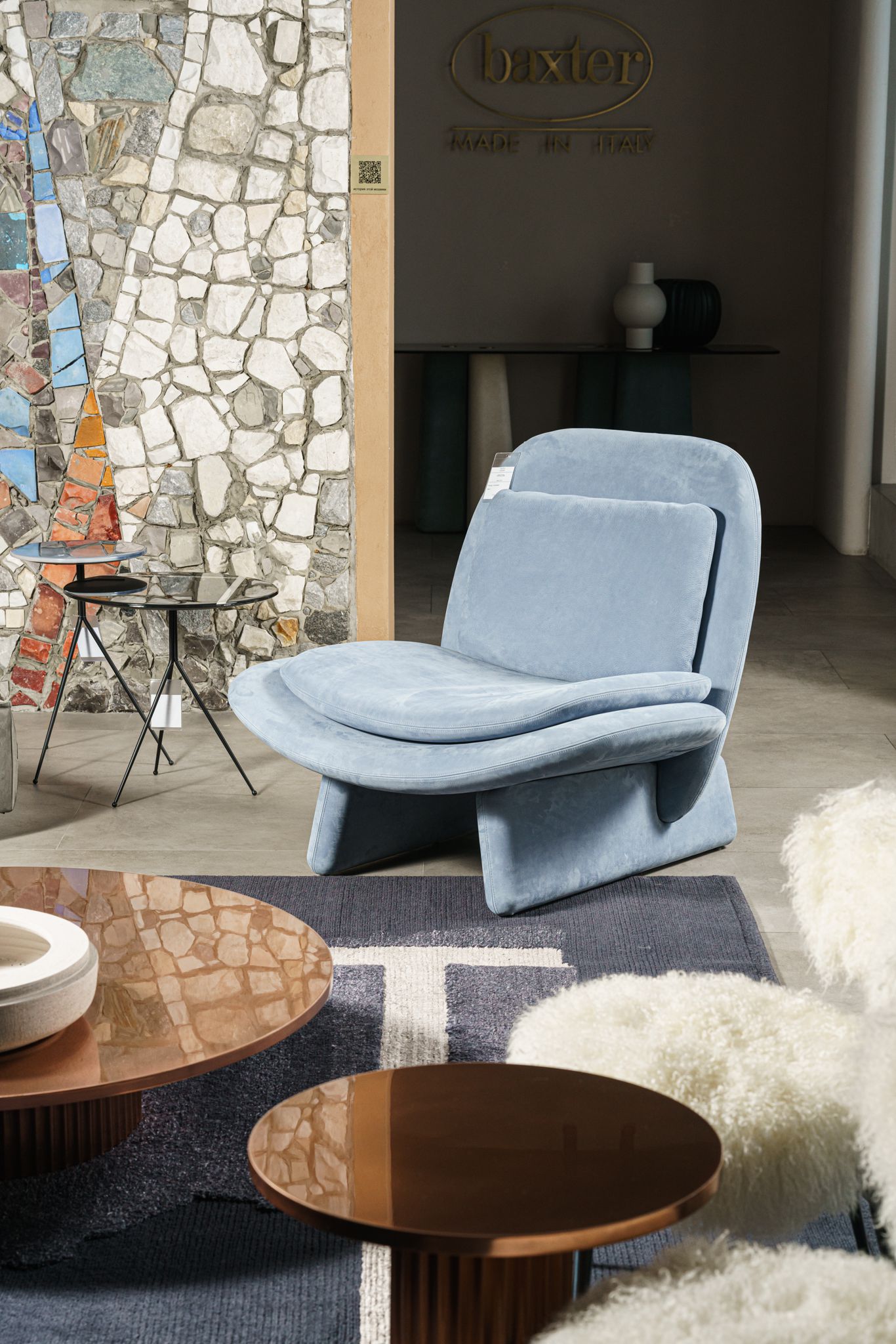 Baxter Кресло Elli Light Blue от Baxter — в интерьере