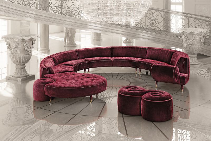 Halley Полукруглый диван BellaVita Luxury от Halley — в интерьере