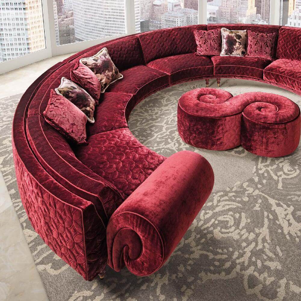 Halley Полукруглый диван BellaVita Luxury от Halley — в интерьере