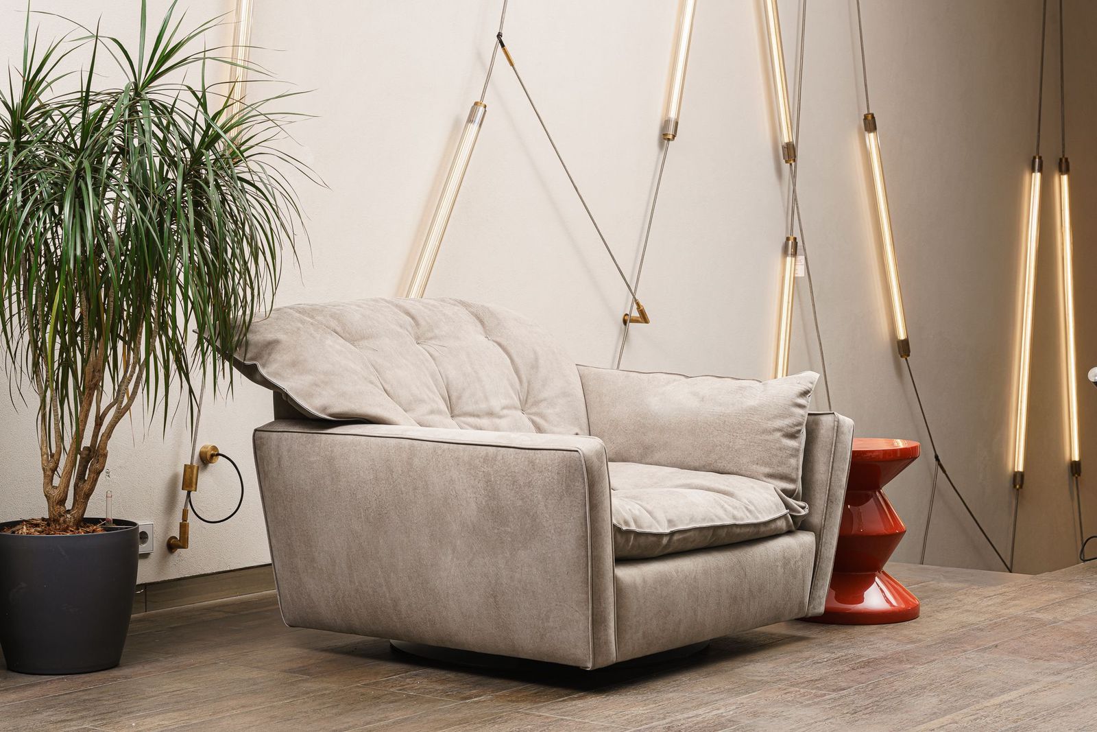 Baxter Кресло Sorrento Bo.Hemian Kaki от Baxter — в интерьере