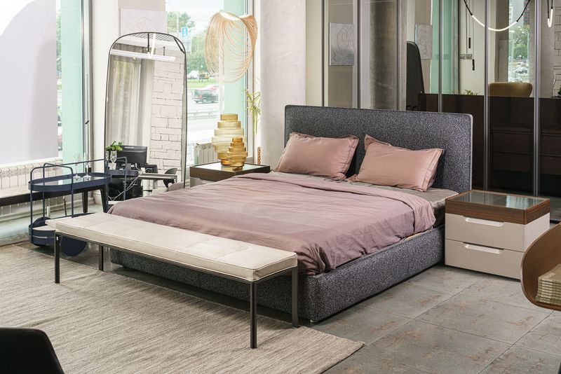 Molteni&C Кровать в стиле минимализм Ribbon Kiwi от Molteni & C — в интерьере