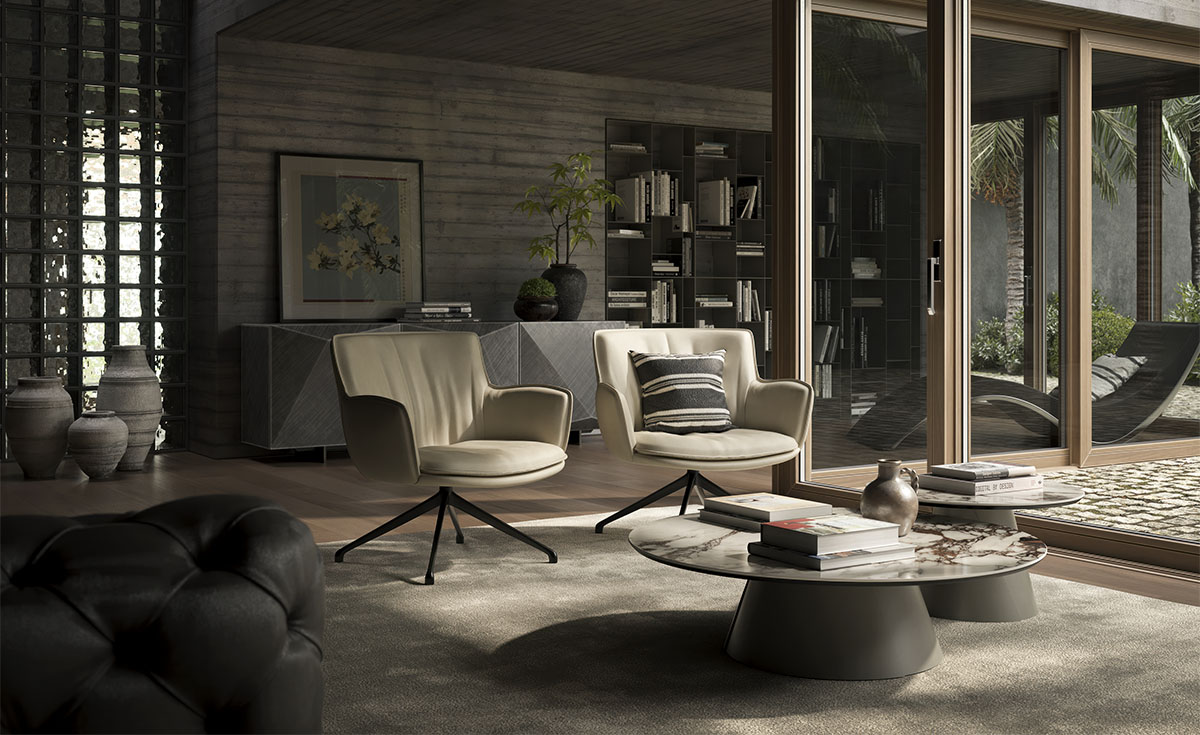 Cattelan Italia Кресло Rhonda Lounge B38 Barrique от Cattelan Italia — в интерьере
