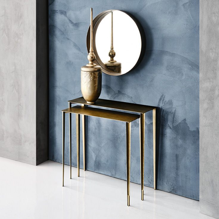 Cattelan Italia Сет из 2 консолей Etoile Brushed Bronze от Cattelan Italia — в интерьере