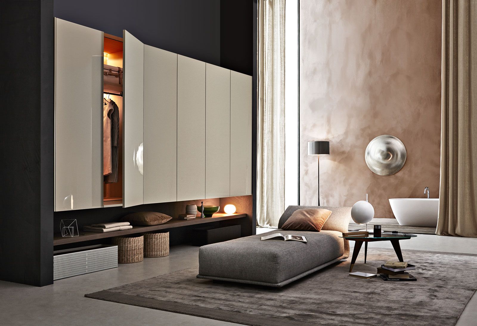 Molteni&C Диван угловой с контейнером Night&Day от Molteni & C — в интерьере