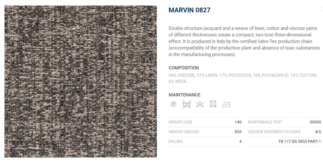 Flou Диван Gaudi 827 Marvin Quarz от Flou