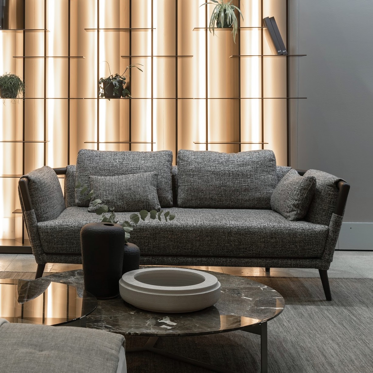 Flou Диван Gaudi 827 Marvin Quarz от Flou — в интерьере