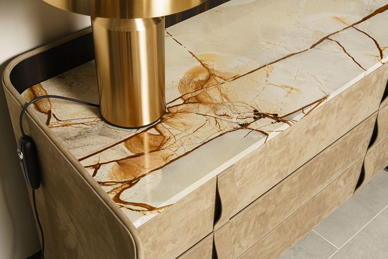 Flou Комод Gentleman Nabuk 84 / Impero Romano от Flou