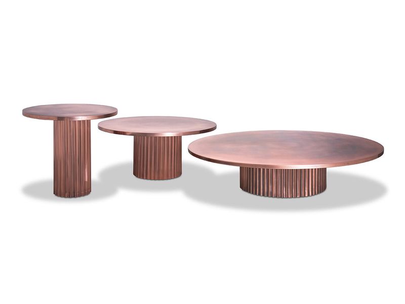 Baxter Журнальный столик Allure polished Copper 75 от Baxter