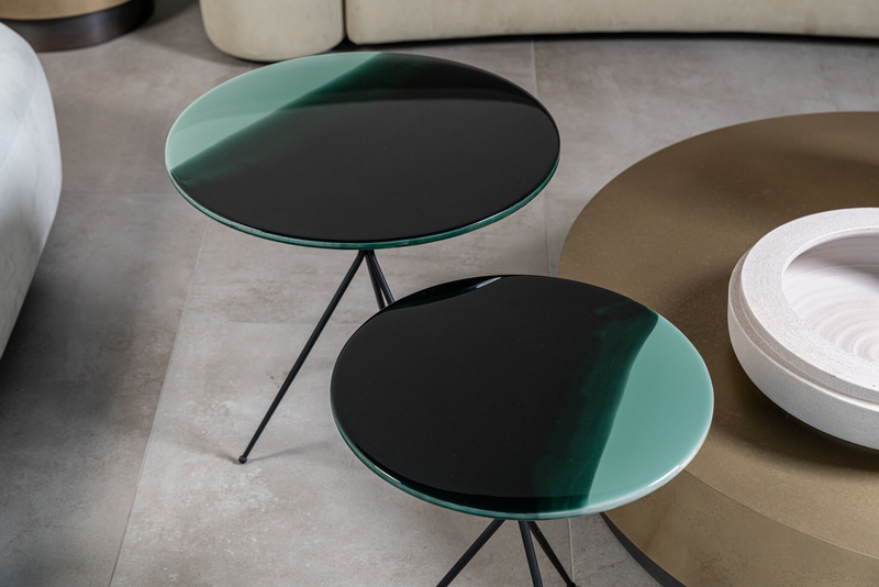 Baxter Журнальный столик Liquid Resina Wood 40 от Baxter — в интерьере