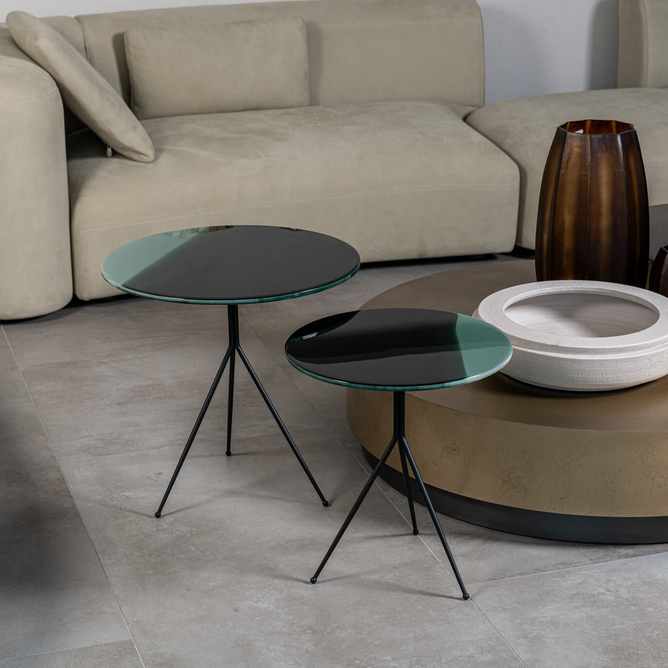 Baxter Журнальный столик Liquid Resina Wood 40 от Baxter — в интерьере