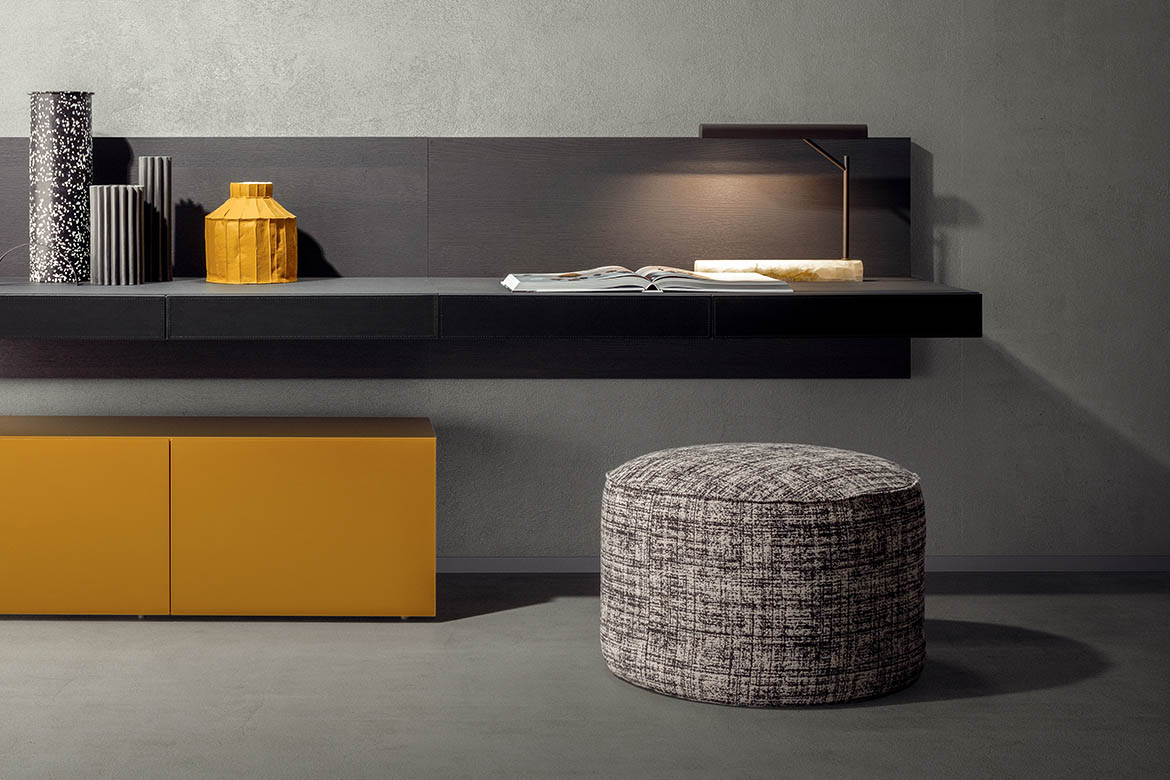 Pianca Пуф Eden 58 Super suede 63 от Pianca — в интерьере