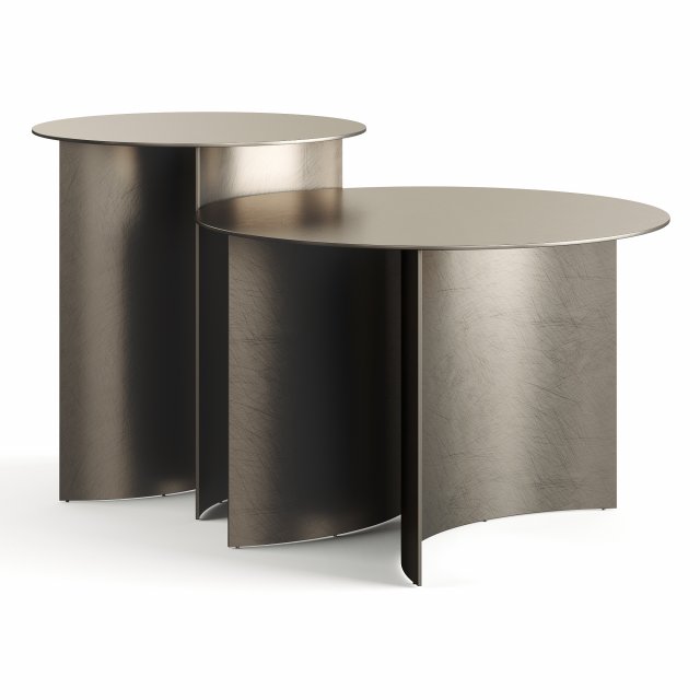Flou Кофейный столик Pierre 45 Silver Oxide от Flou