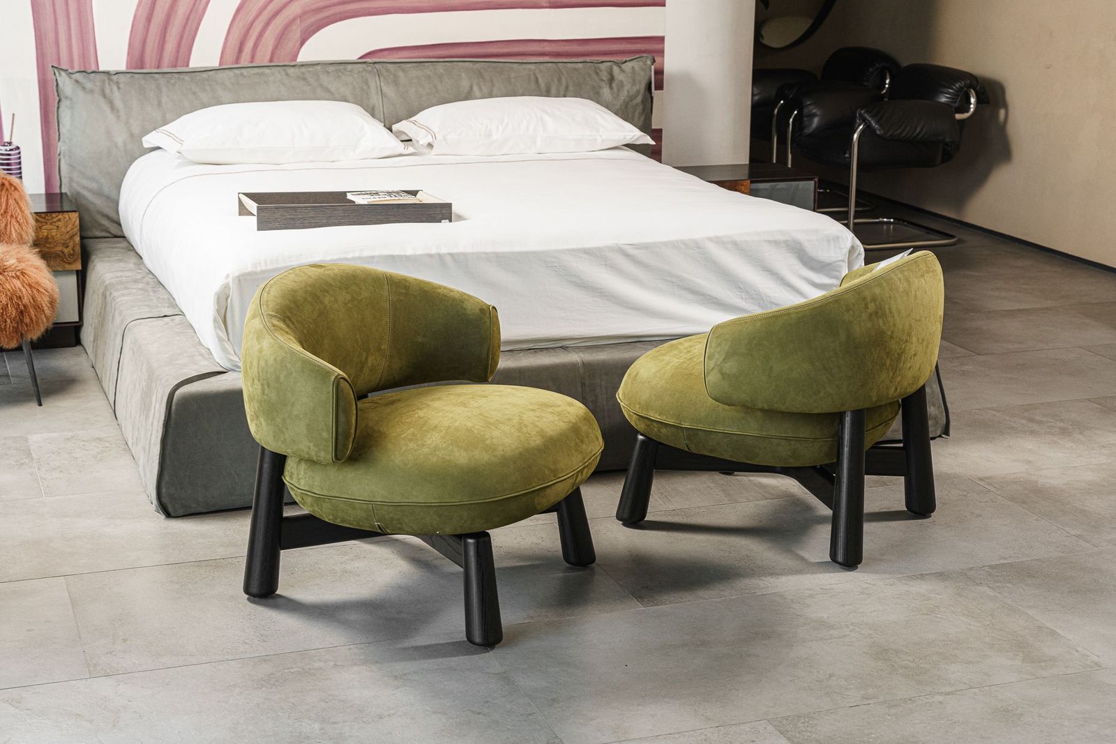 Baxter Кровать Paris Kashmir Mousse от Baxter — в интерьере