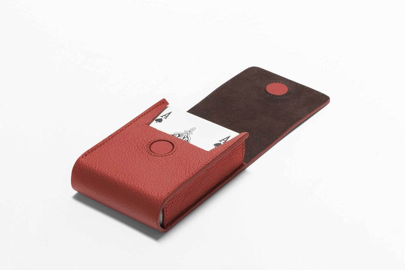 Poltrona Frau Кожаный клатч для карт Playing card leather pochette от Poltrona Frau