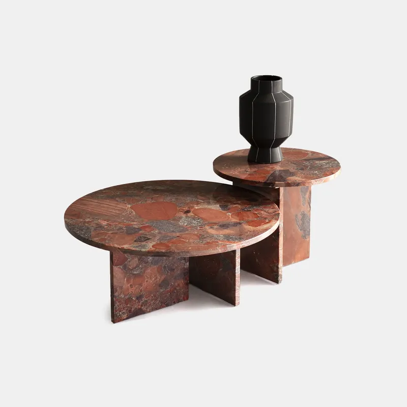 Baxter Журнальный столик Tebe Granite Red Rapsody 70 от Baxter