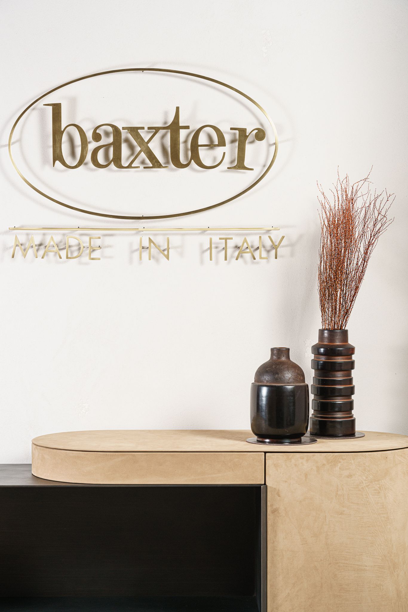 Baxter Комод в коже Blend Kashmir Biscuit от Baxter — в интерьере