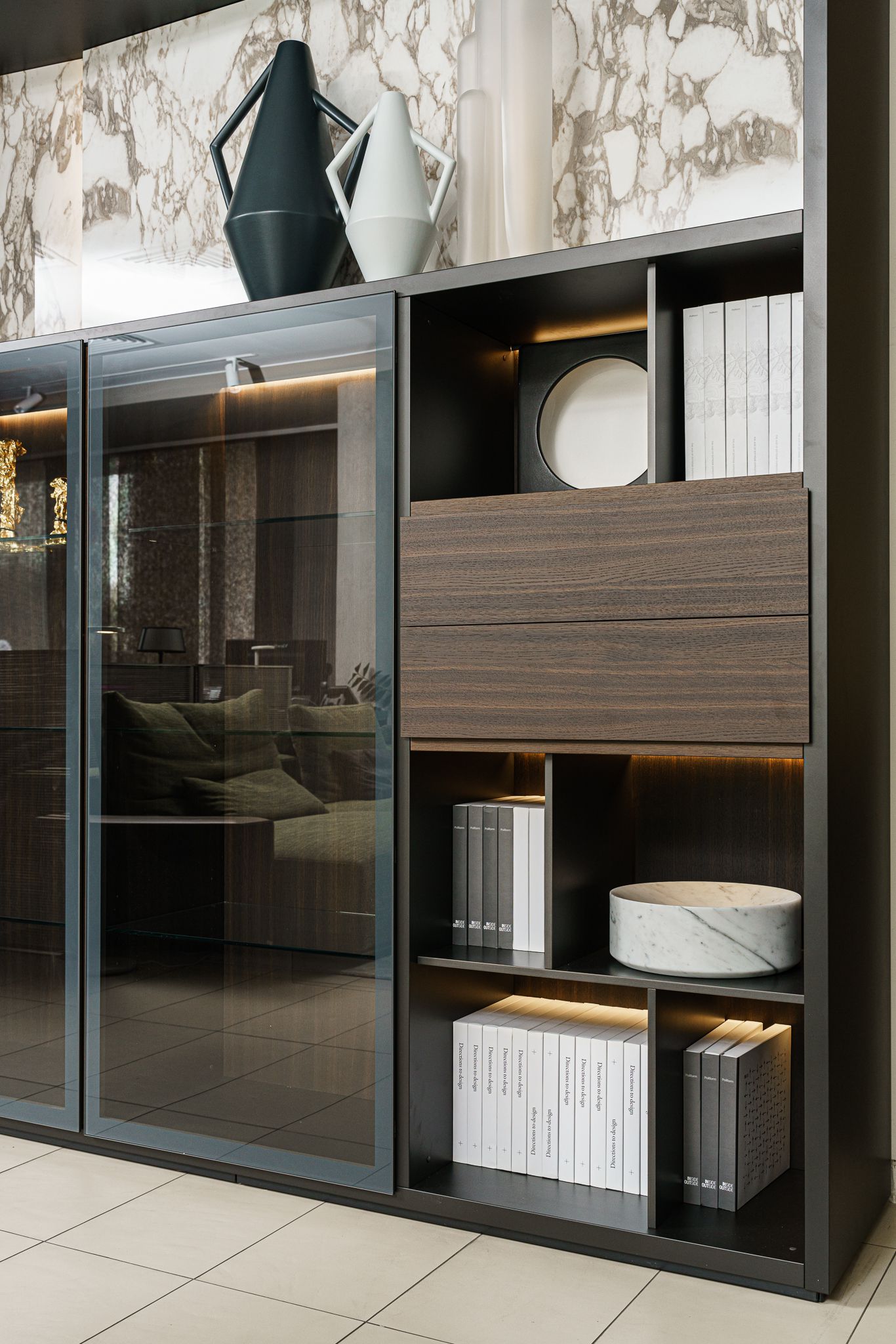 Poliform Стеллаж модульный Wall System от Poliform — в интерьере
