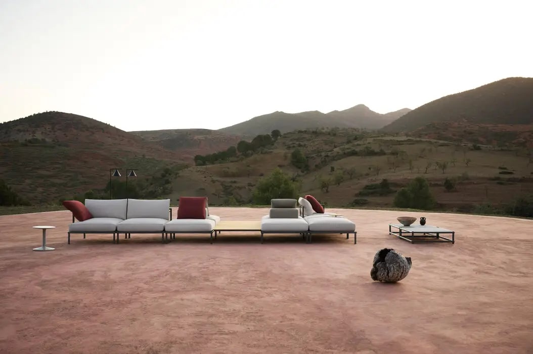 B&B Italia Уличный диван Nooch от B&B Italia — в интерьере