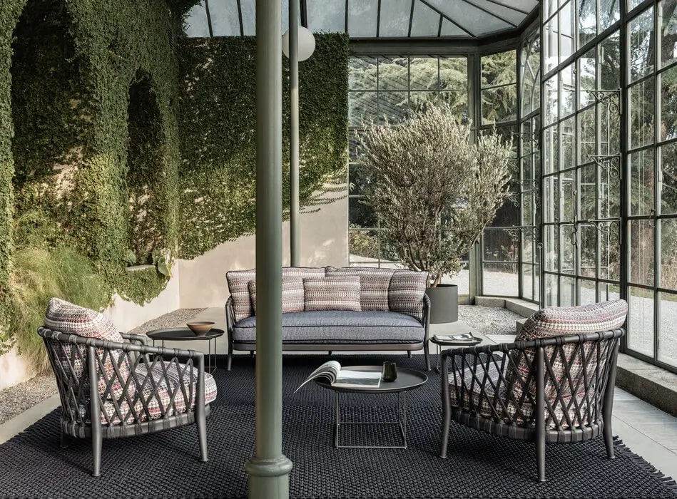B&B Italia Уличный диван Erica '19 от B&B Italia — в интерьере