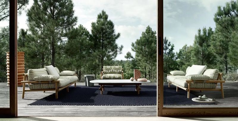 B&B Italia Уличный диван Ayana от B&B Italia — в интерьере
