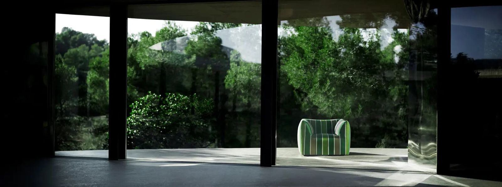 B&B Italia Уличное кресло La Bambola Outdoor от B&B Italia — в интерьере
