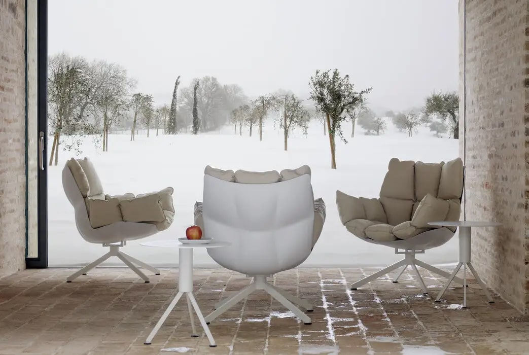 B&B Italia Уличное кресло Husk Outdoor от B&B Italia — в интерьере