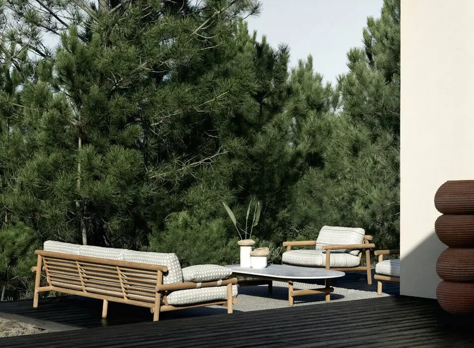 B&B Italia Уличное кресло Ayana от B&B Italia — в интерьере