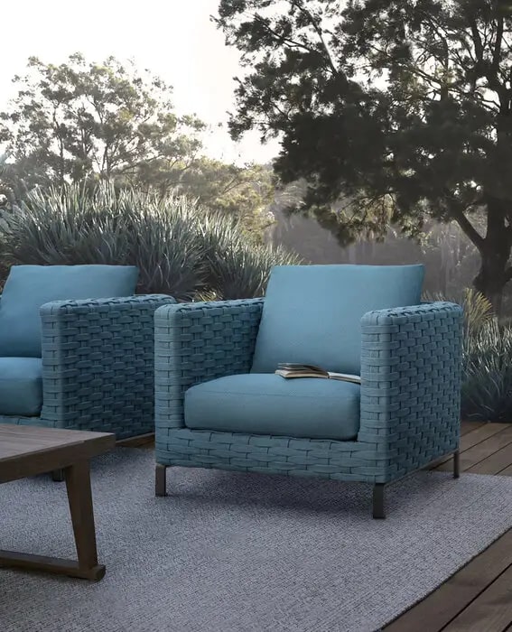 B&B Italia Уличное кресло Ray Outdoor Fabric от B&B Italia — в интерьере