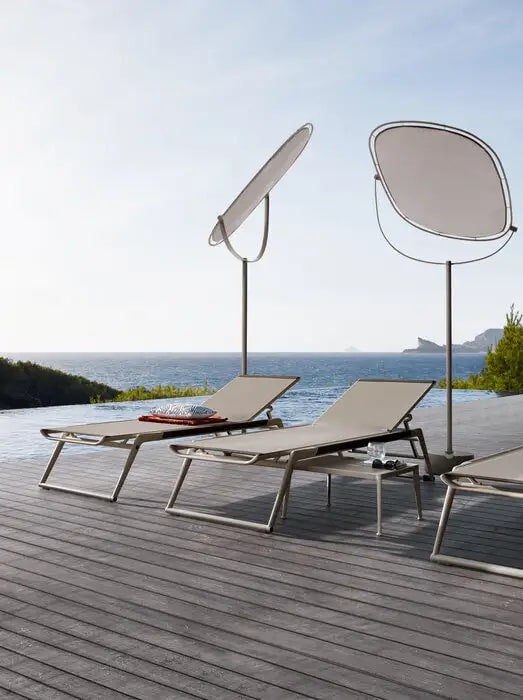 B&B Italia Уличный шезлонг Mirto Outdoor от B&B Italia — в интерьере