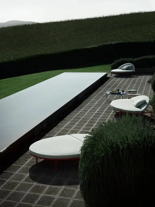 B&B Italia Уличный шезлонг Borea от B&B Italia — в интерьере