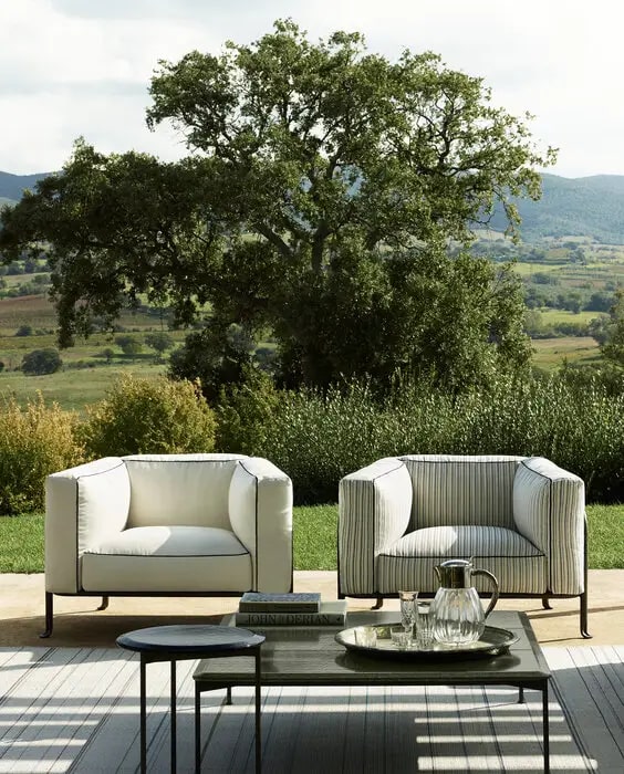 B&B Italia Уличный журнальный столик Borea от B&B Italia — в интерьере