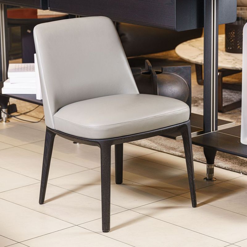 Poliform Стул Sophie Pelle 120 acciaio от Poliform