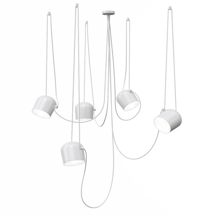 Flos Светильник Aim из 5 подвесов White от Flos