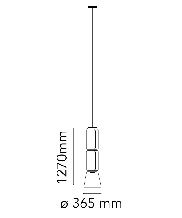 Flos Подвесной светильник Noctambule 2 Low Cylinder Cone от Flos